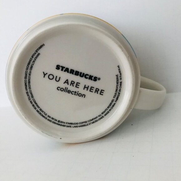 2014 San Diego You Are Here Starbucks Coffee Mug 14 Oz. Ceramic Collectible - Picture 4 of 7